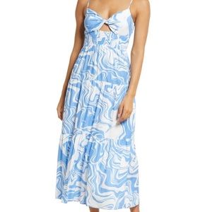 NWOT Moda Twist Front Midi Dress